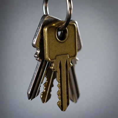 Bunch of keys hanging