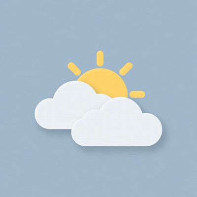 Sunny clouds illustration
