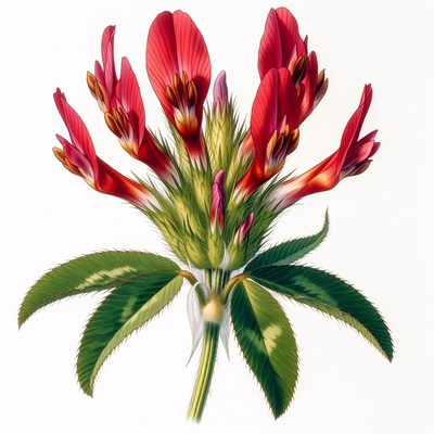 Red Clover Flower Illustration