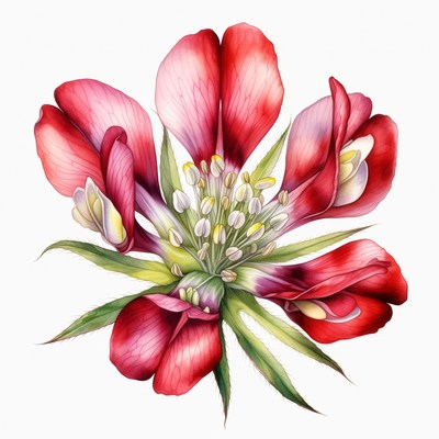 Pink Flower Illustration