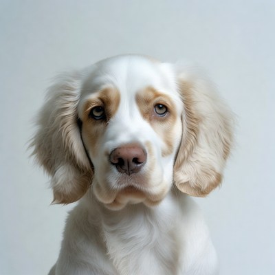 White English Springer Spaniel puppy