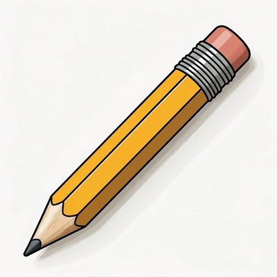 Yellow pencil illustration