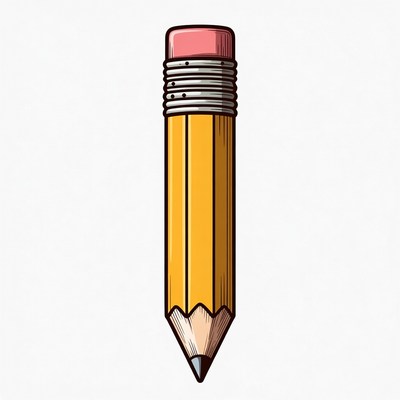 Yellow pencil illustration