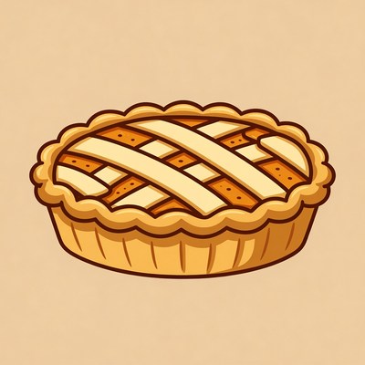Apple Pie Illustration