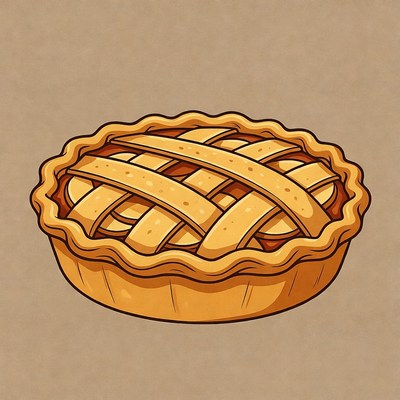 Apple Pie Illustration
