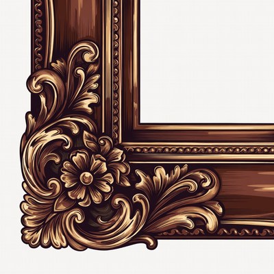 Ornate Wooden Picture Frame