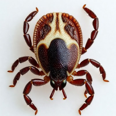 Close-up of engorged tick