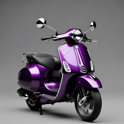 Purple Vespa Scooter