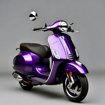 Purple Vespa Scooter