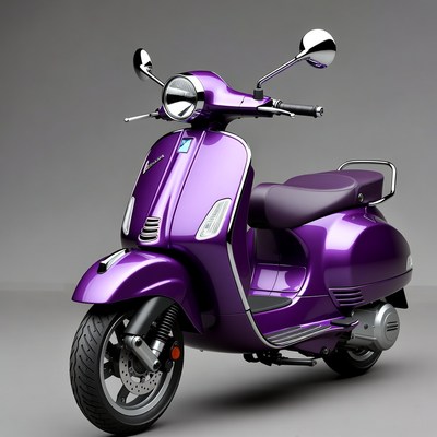 Purple Vespa Scooter