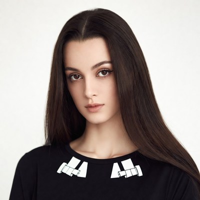 Woman with long dark hair