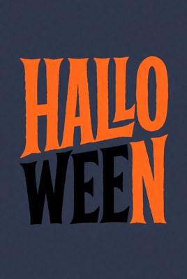 Bold Halloween Text Graphic