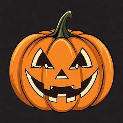 Jack-o'-lantern pumpkin illustration