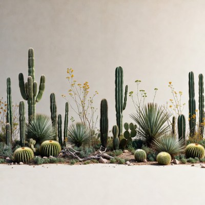 Desert Cactus Succulent Arrangement