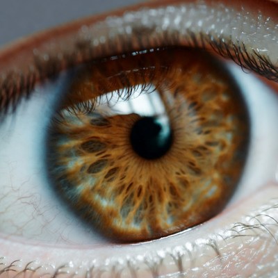 Close-up hazel eye