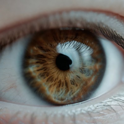 Close-up of hazel eye