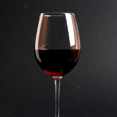 Glass of red wine