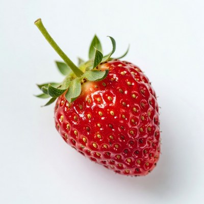 Fresh strawberry on white background
