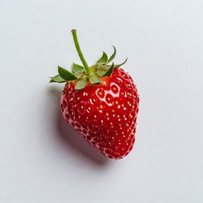 Fresh strawberry on white background