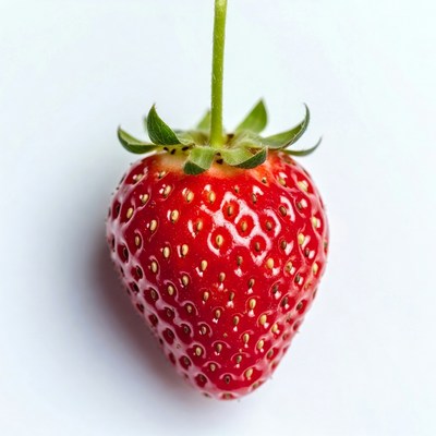 Fresh strawberry on white background