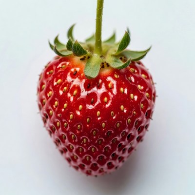 Fresh strawberry on white background
