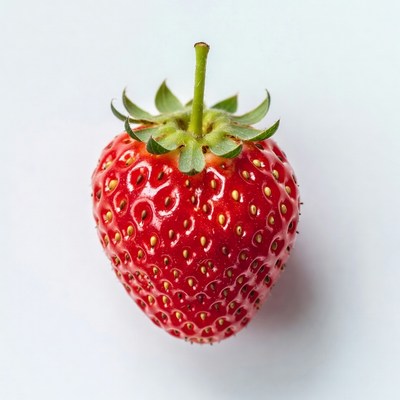 Fresh strawberry isolated on white
