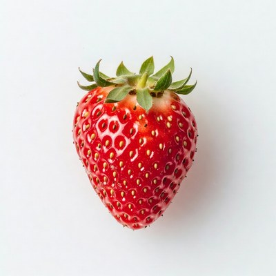 Fresh red strawberry isolated