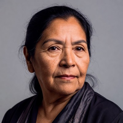 Elderly Latina woman portrait