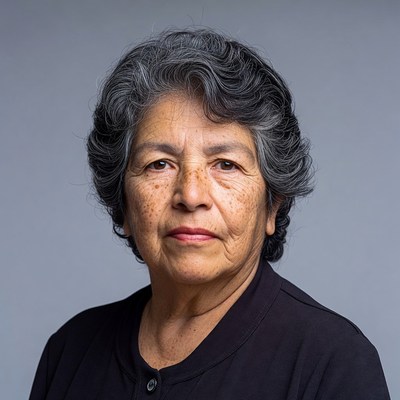 Elderly Latino woman portrait