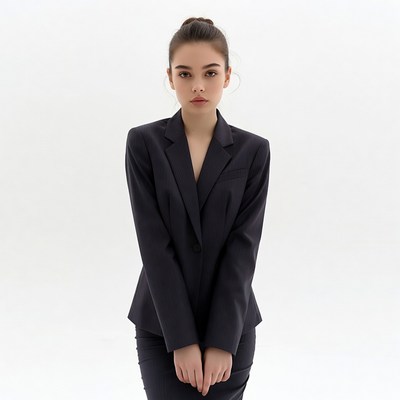 Asian woman in black blazer