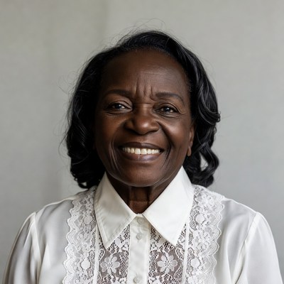 Smiling African-American elderly woman