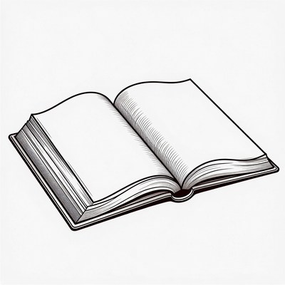 Open Book Illustration