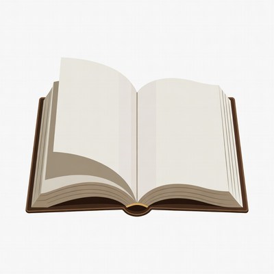 Open Book Illustration