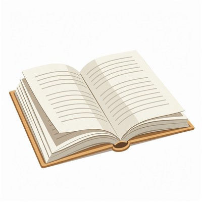 Open Book Illustration