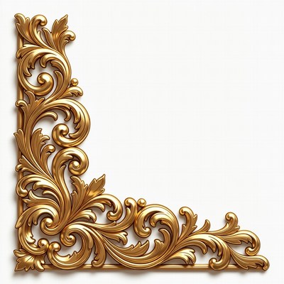 Gold Ornate Corner Border
