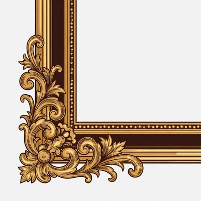 Ornate Gold Picture Frame
