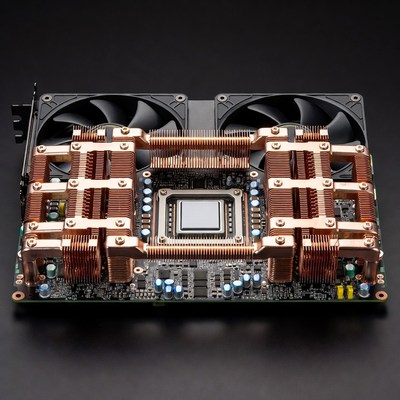 Copper Heatsink GPU with Fans