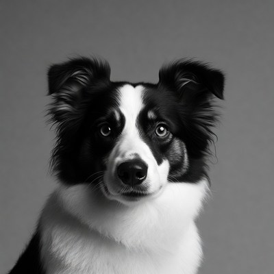 Border Collie close-up portrait