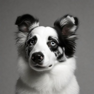Border Collie staring at camera