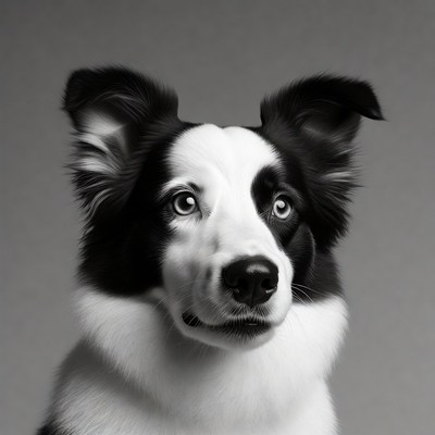 Border Collie dog portrait