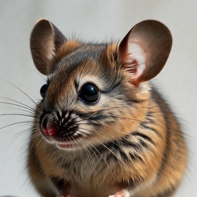 Cute gerbil with big eyes