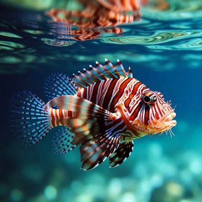 Lionfish underwater