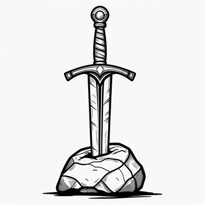 Sword in the Stone Illustration