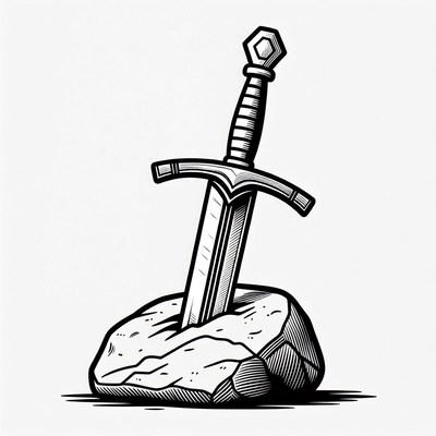 Sword in the Stone Illustration