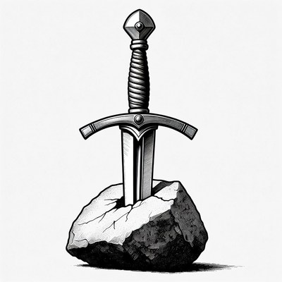 Sword in the Stone Illustration