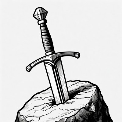 Sword in the Stone Illustration