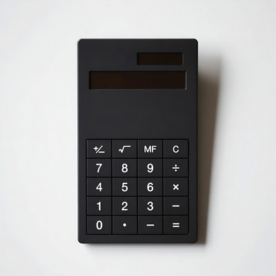 Black scientific calculator