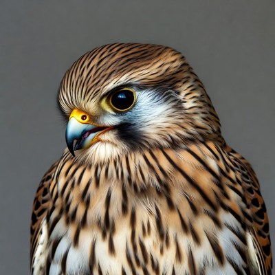 Close-up American Kestrel Portrait