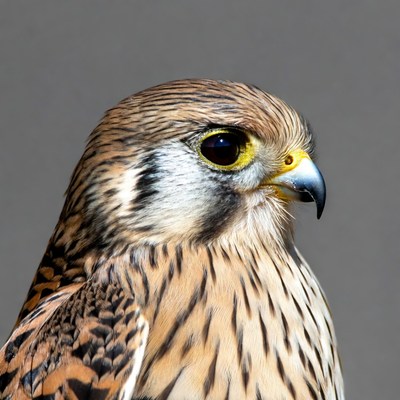 Close-up American Kestrel Profile