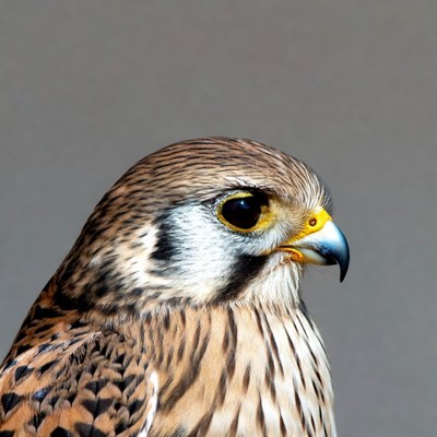 Close-up American Kestrel Profile